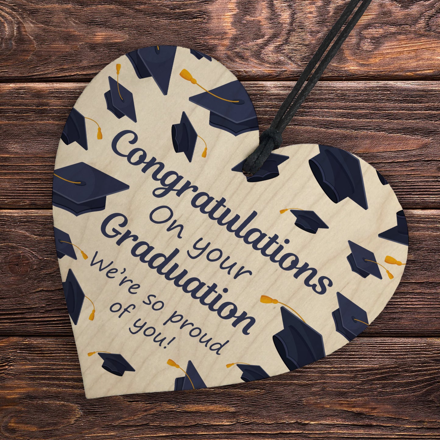 Graduation Gift Hanging Wood Heart Gift For Daughter Son