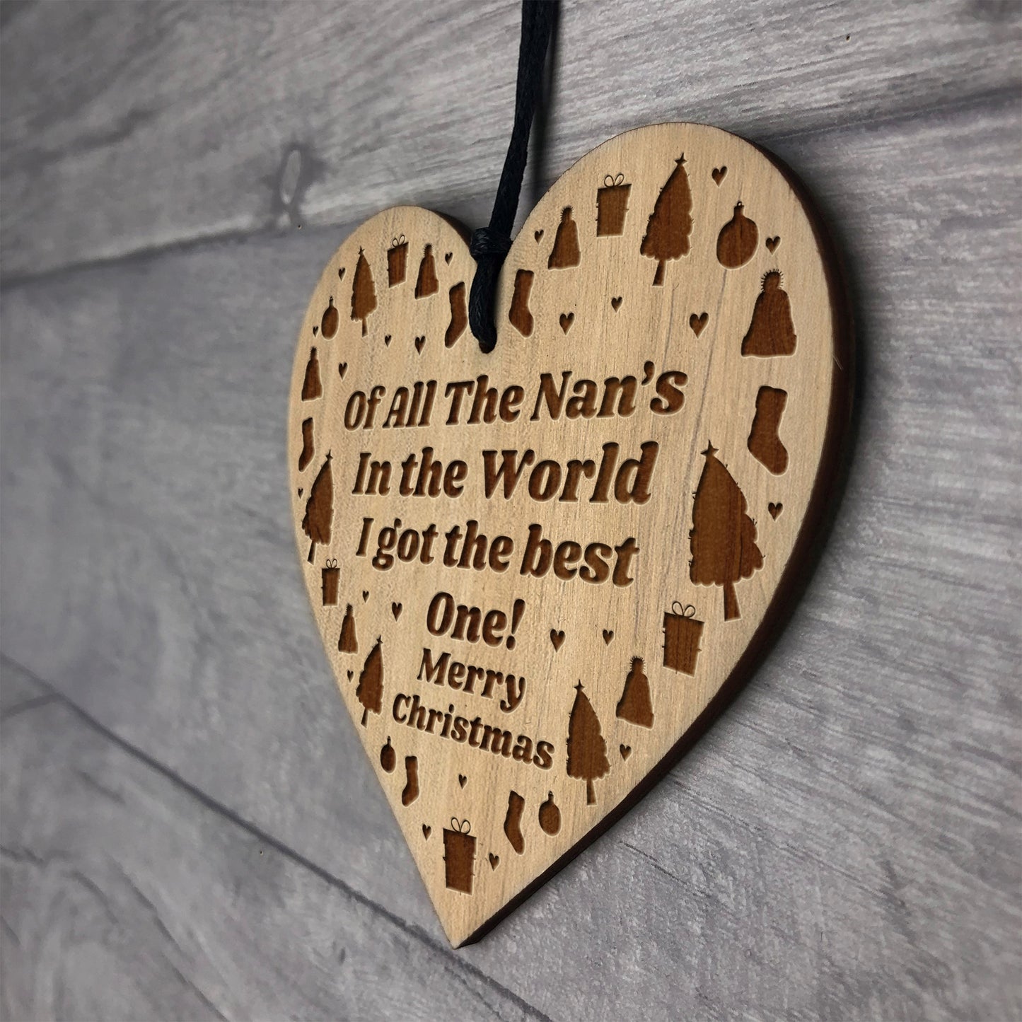 Best Nan In The World Novelty Christmas Bauble Gift For Nan