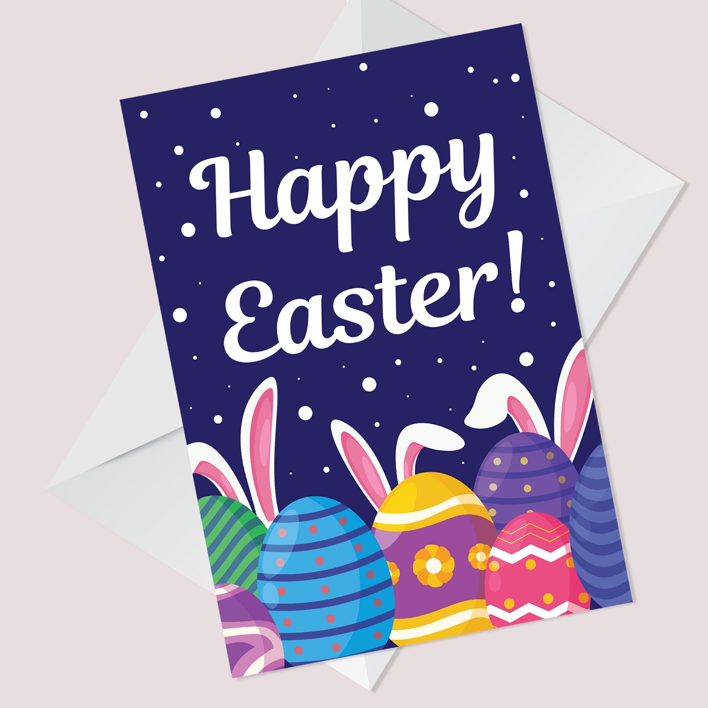 Easter Greetings Card Friends Family Happy Easter For Kids Child
