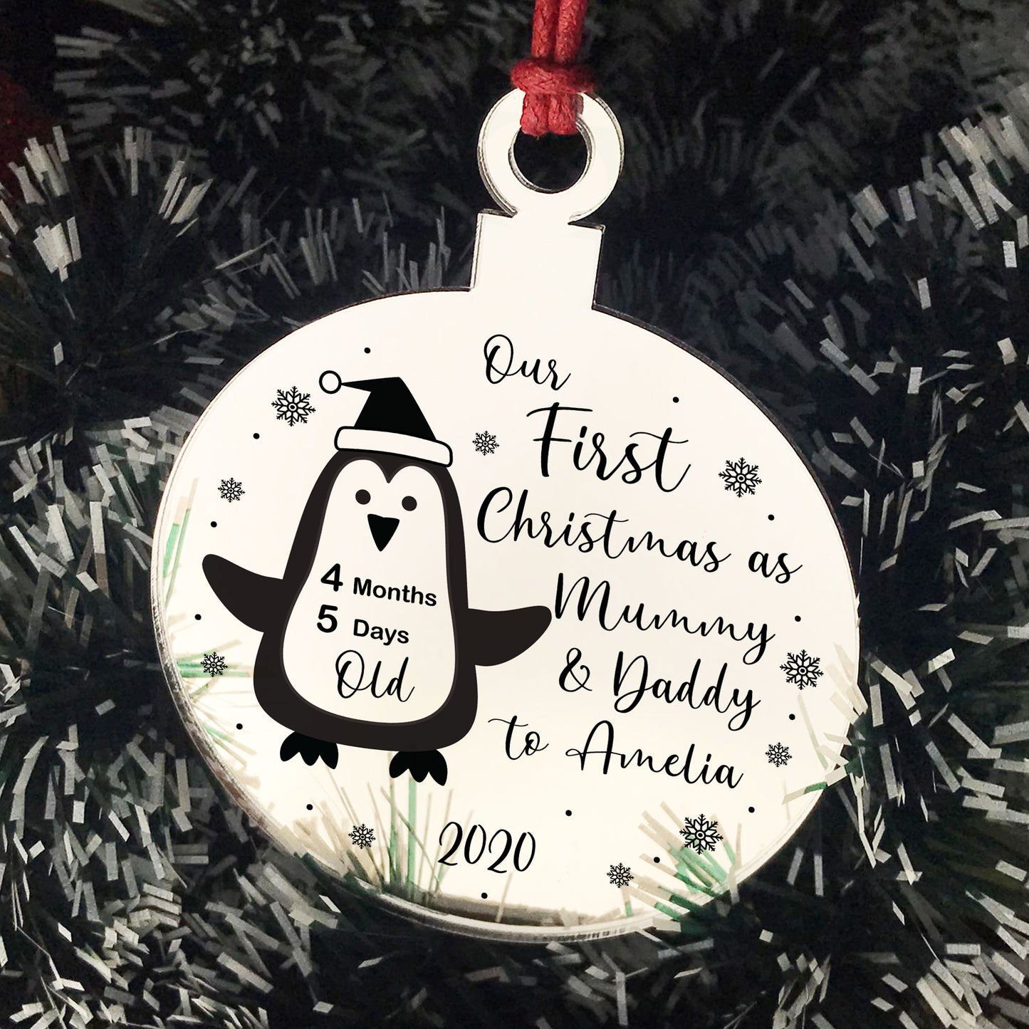 First Christmas As Mummy and Daddy Personalised Christmas Baby