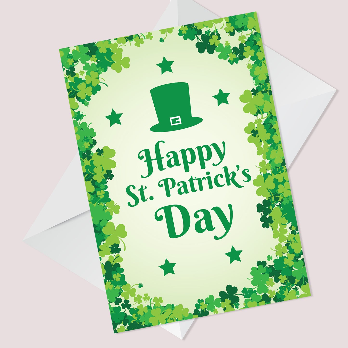 Happy St Patricks Day Greetings Card Irish Day Card For Friends
