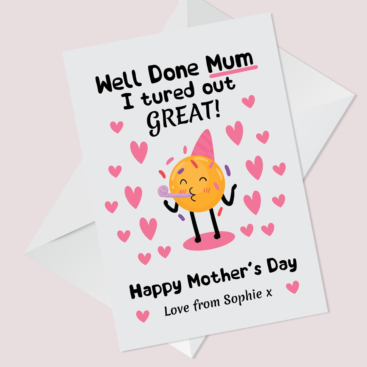 Funny Birthday Card For Mum From Daughter Son Joke Birthday Card