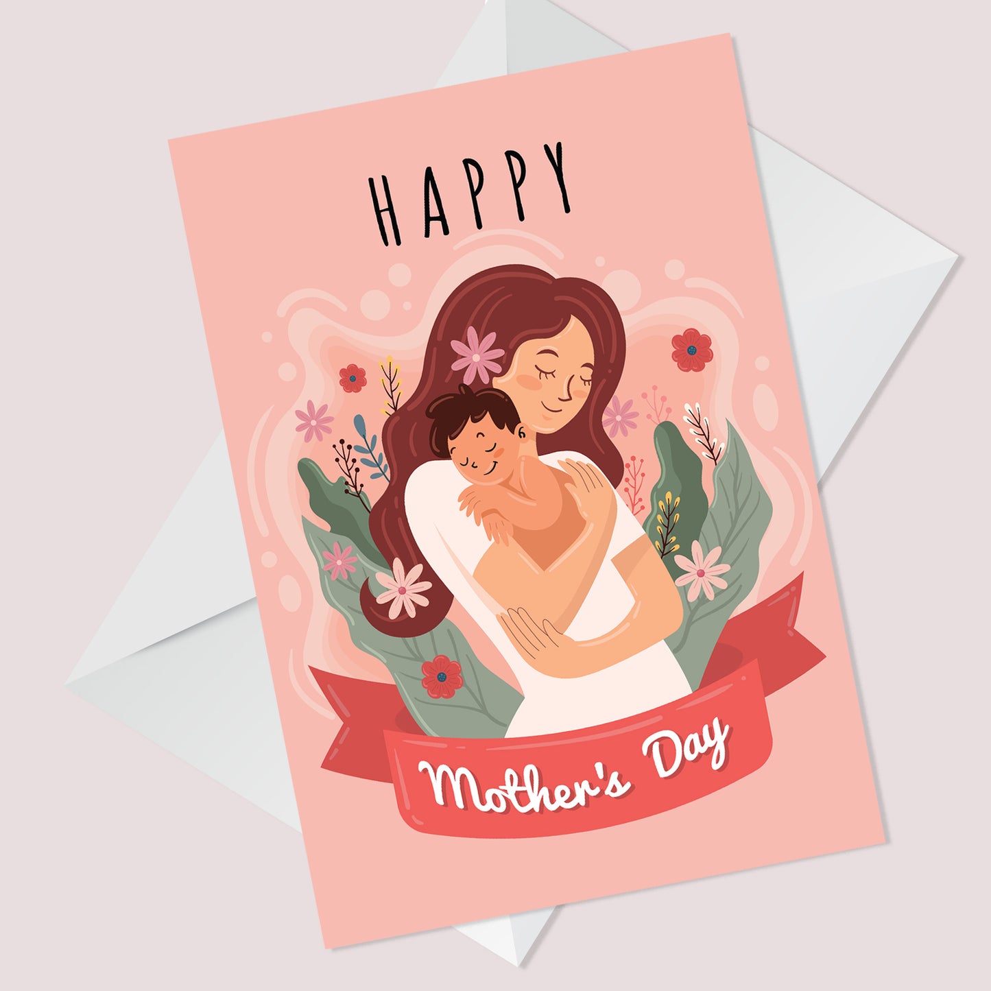 Mothers Day Card From Daughter, Mothers Day Card With Envelope