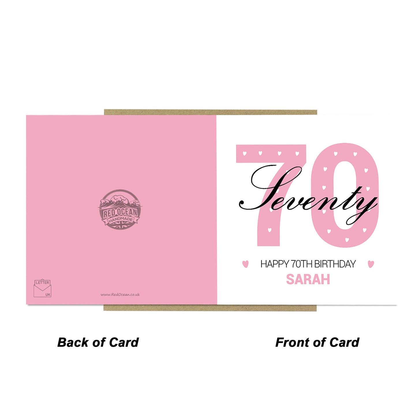 PERSONALISED 70th Birthday Card For Nan Auntie Mum Friend