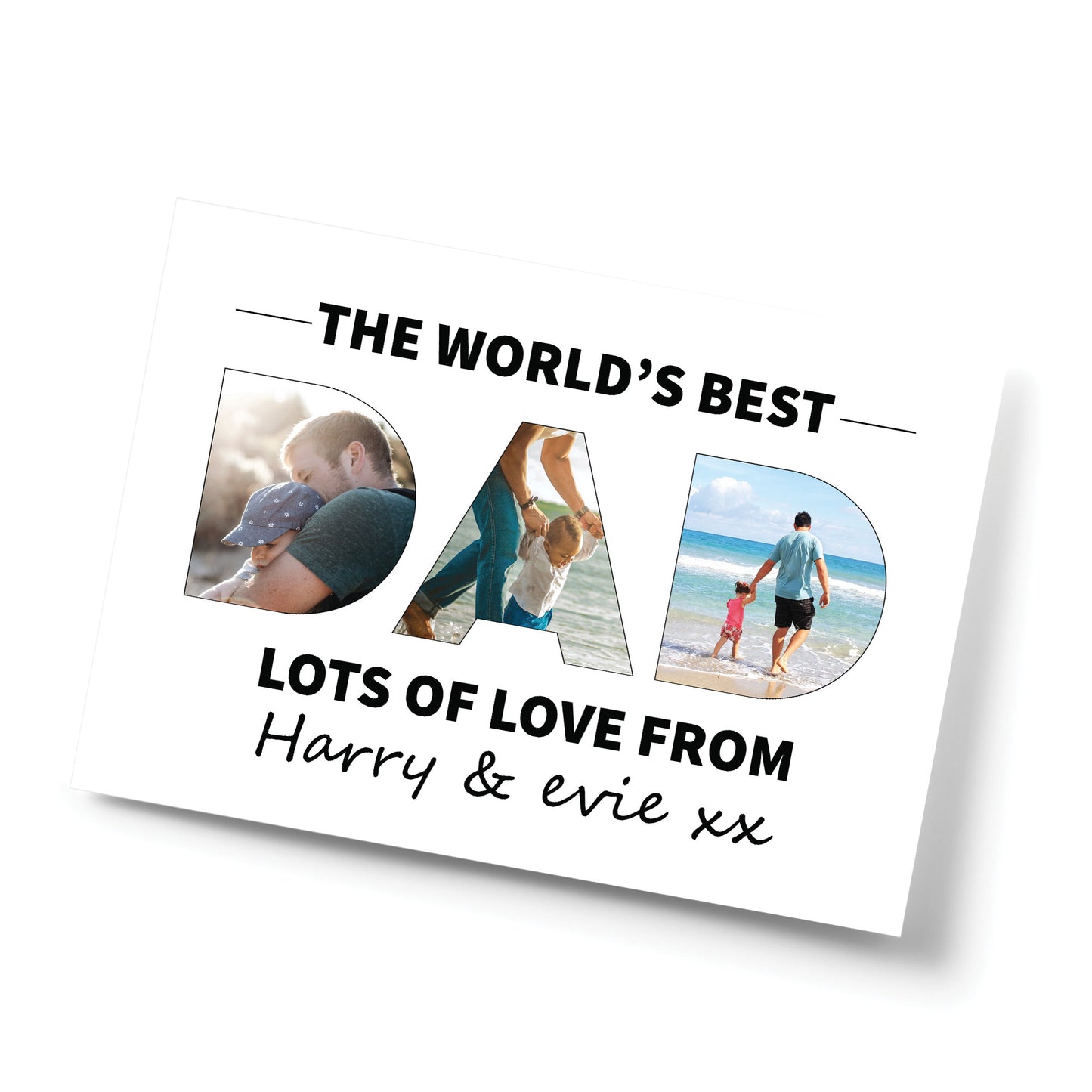 Personalised Fathers Day Print DAD Pictures Dad Birthday Gifts