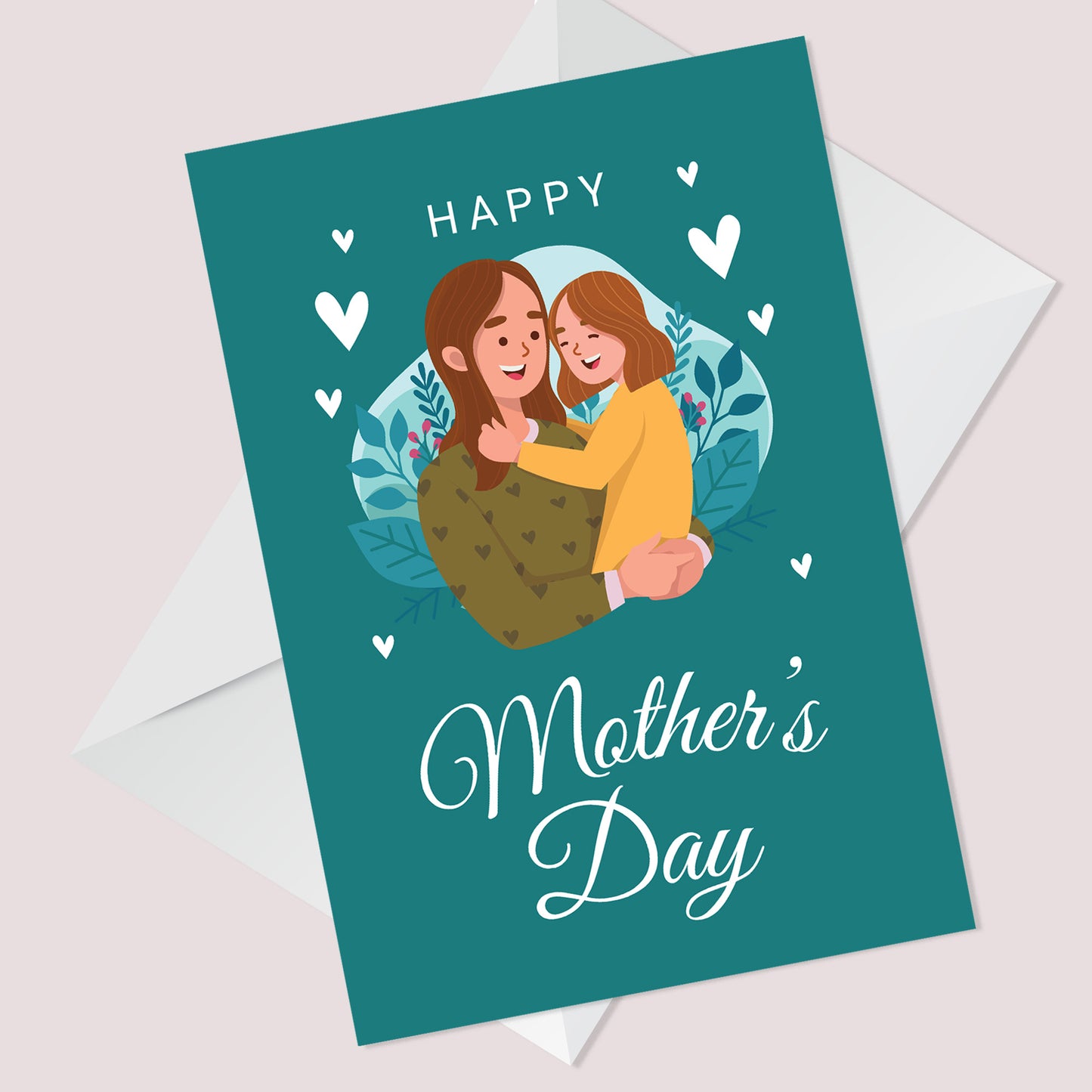 Happy Mothers Day Card For Mum From Daughter Cute Mothers Day