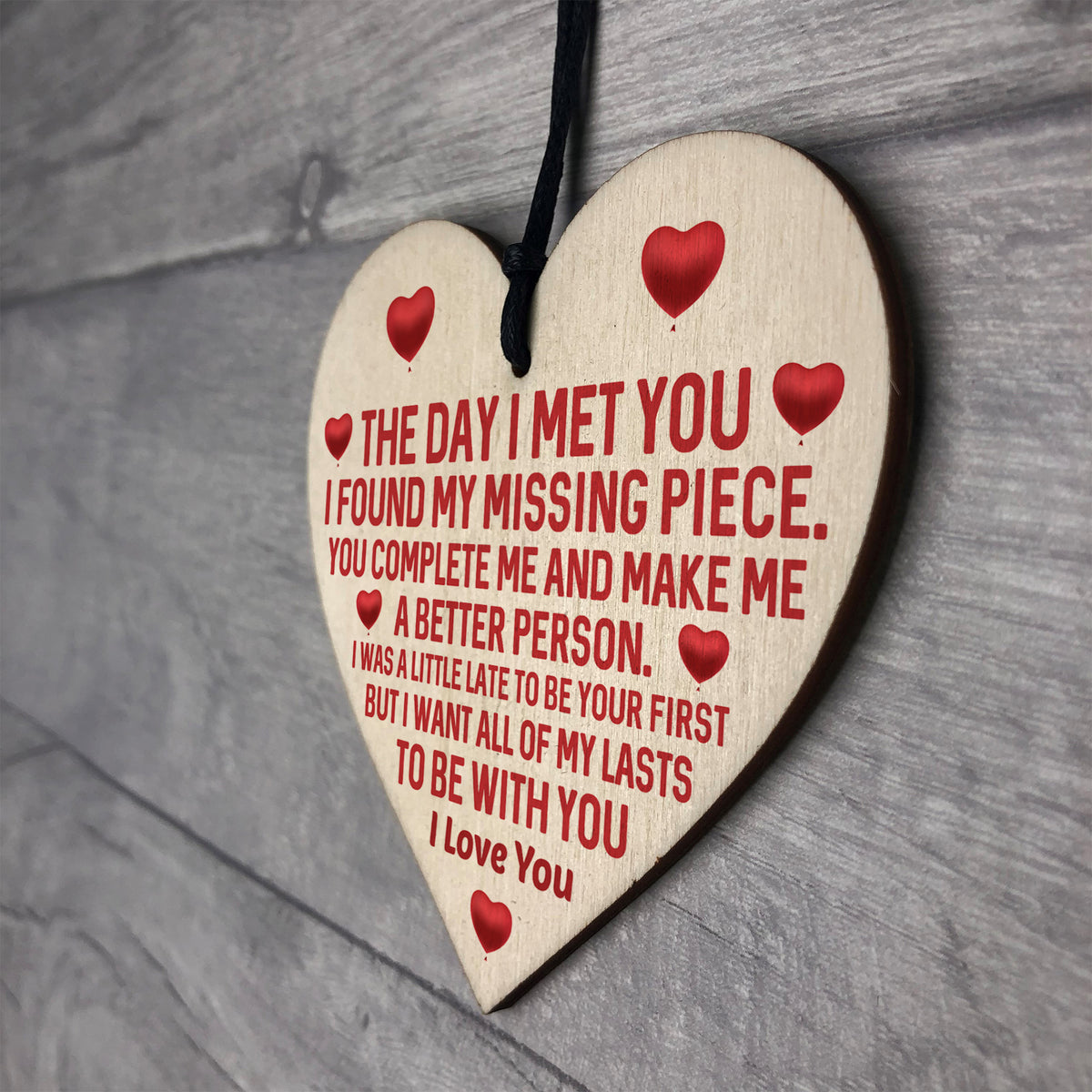 Couple Gifts For Him Her Wood Heart Love Gifts Boyfriend