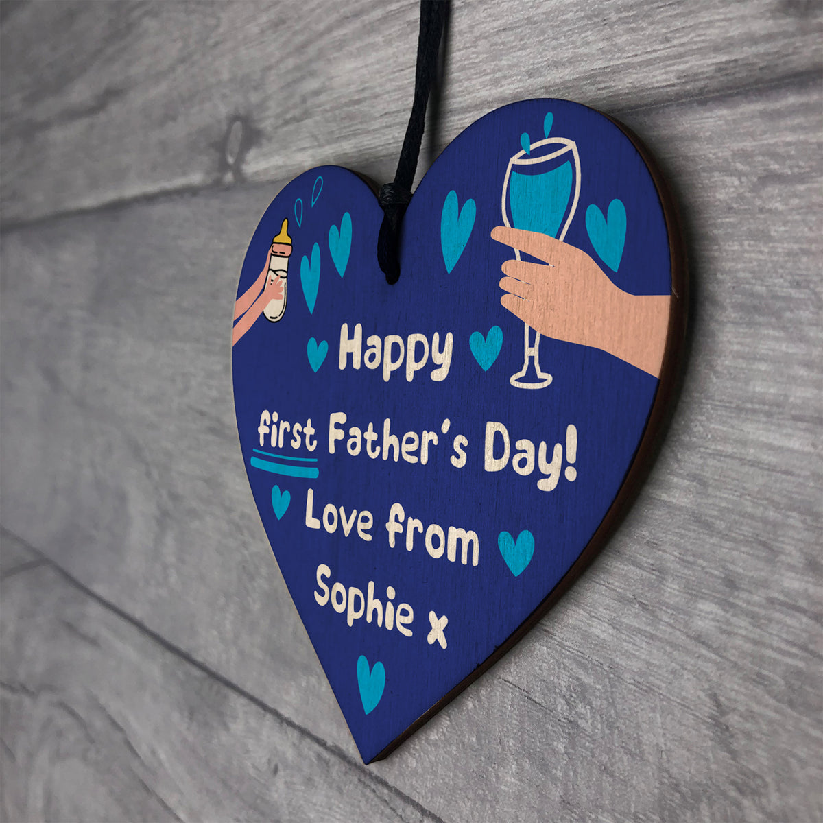 First Father's Day Gifts For New Dad Personalised 1st Fathers