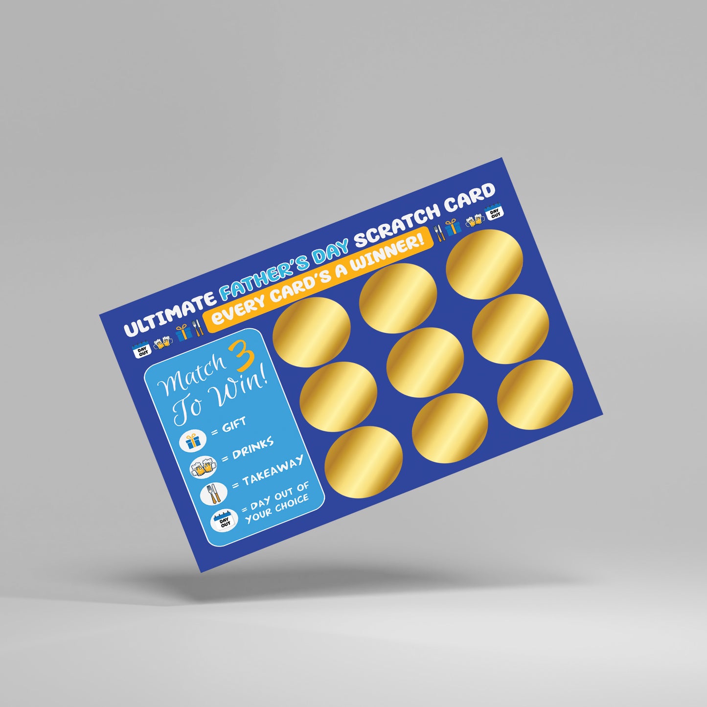 Novelty Gifts for Dad Scratch Card Fathers Day Gift Dads Gifts