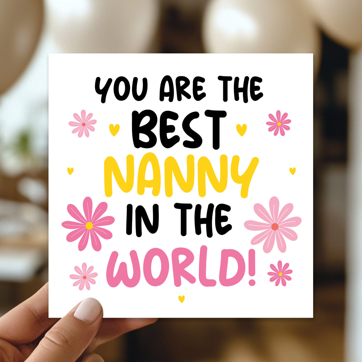 Card For Nanny Birthday Christmas Nanny Card From Grandchildren