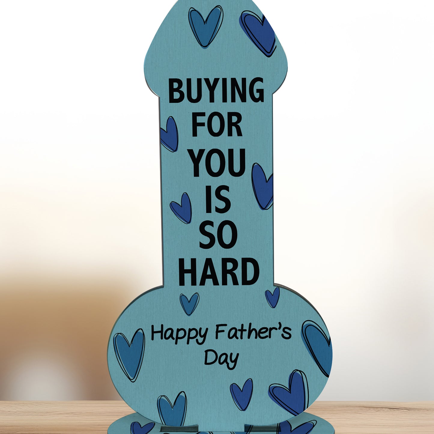 Funny Fathers Day Wooden Plaque Novelty Gift For Dad Joke Rude