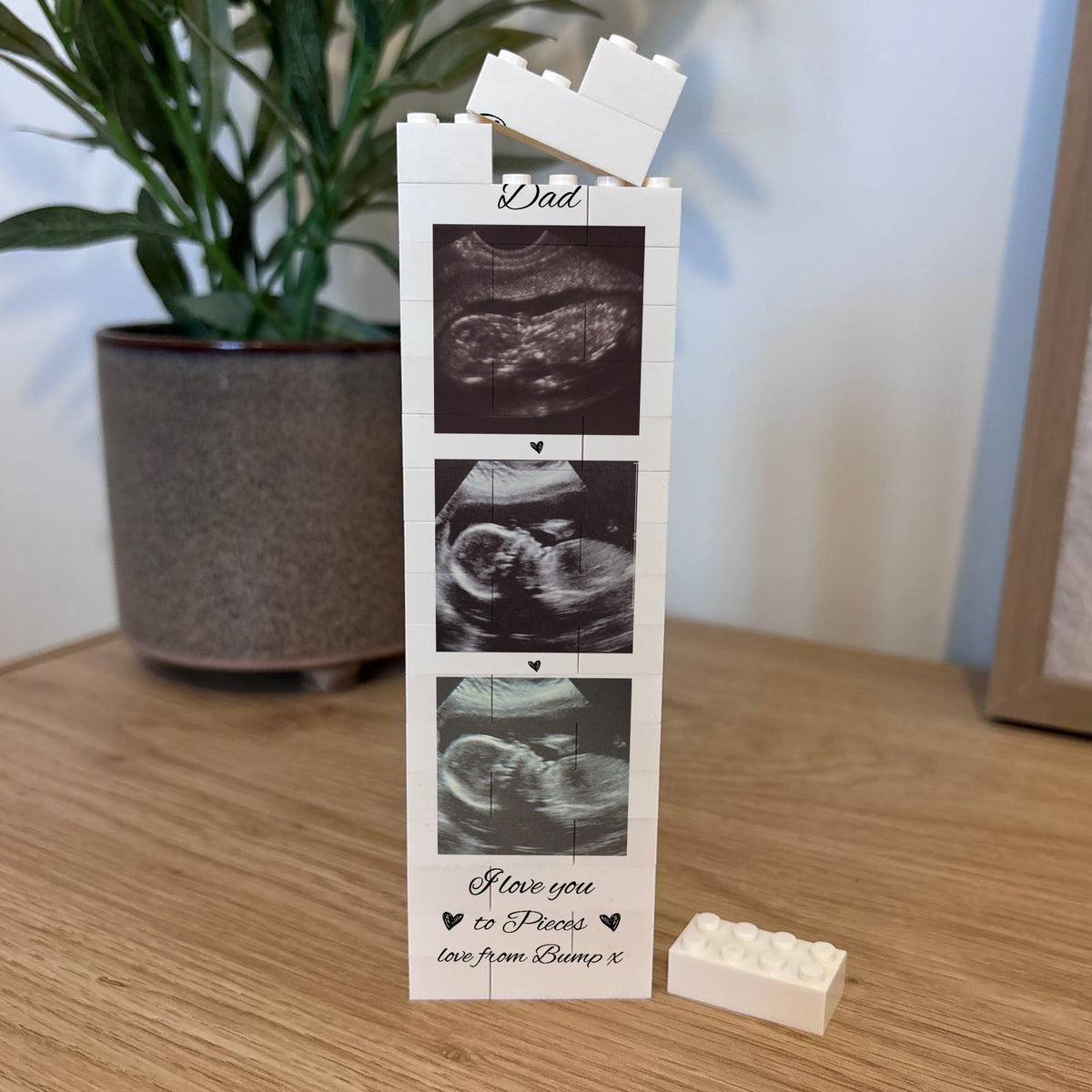 Personalised Dad Gift From Bump Brick Photo Block Puzzle Gift
