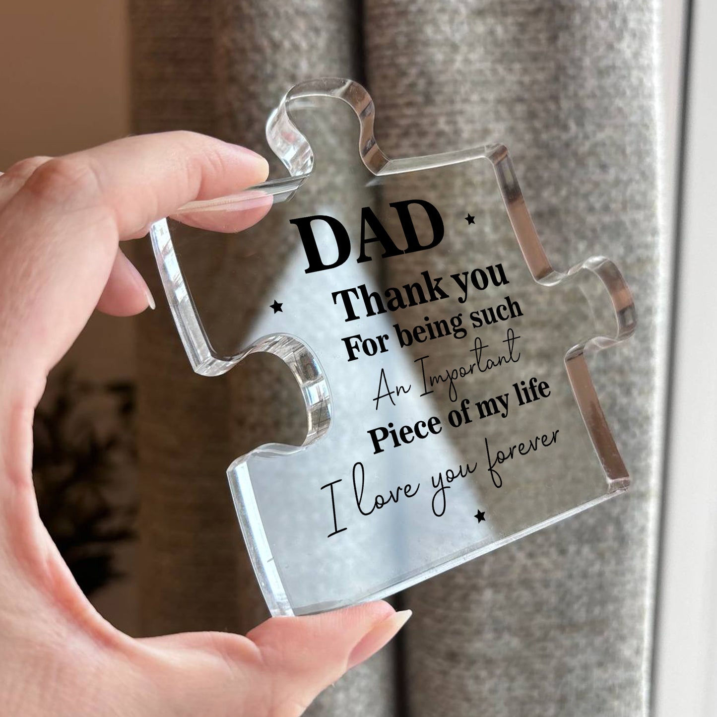 Gifts for Dad For Fathers Day Puzzle Acrylic Plaque Dad Gifts