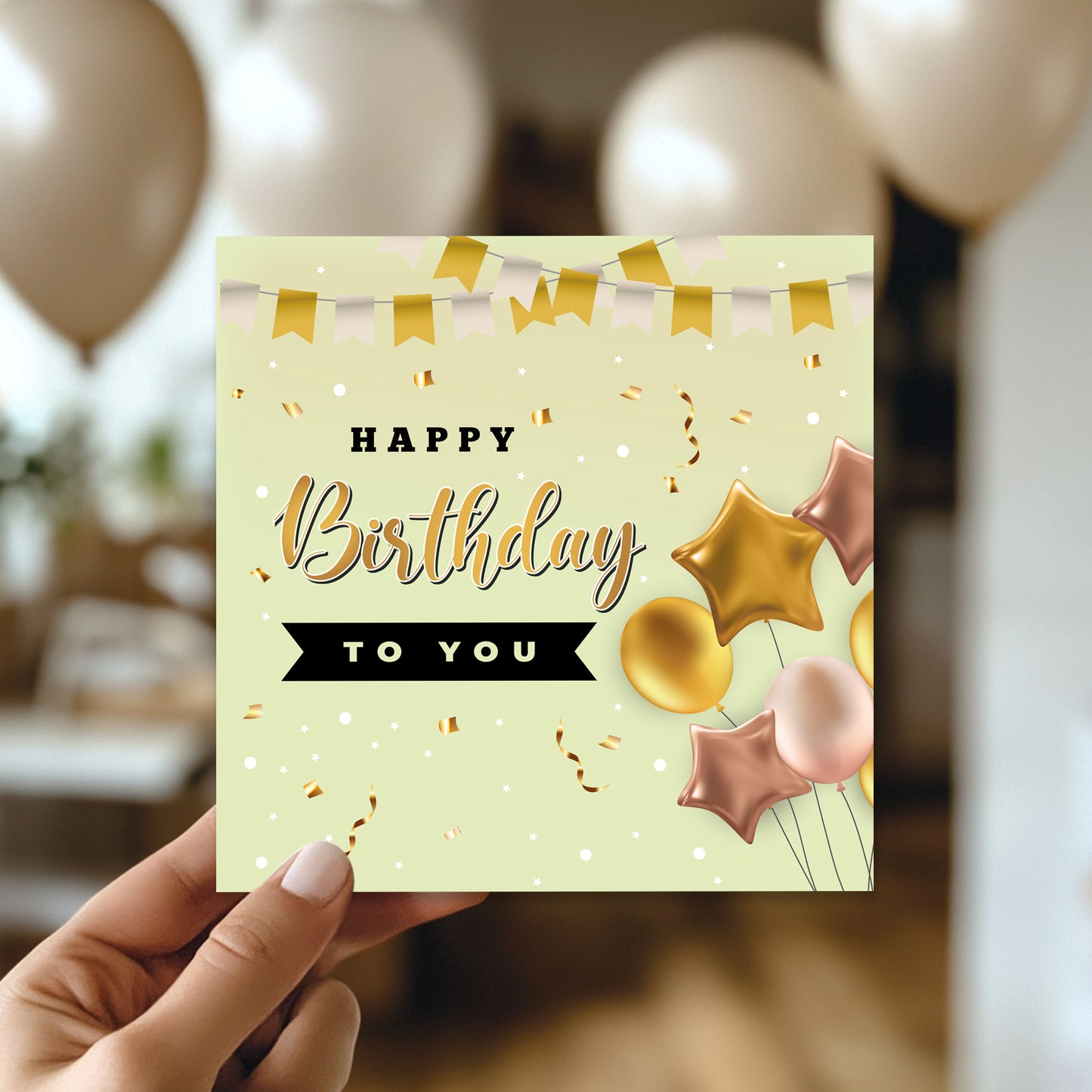 Birthday Card with Envelope Happy Birthday Card Men Women Friend