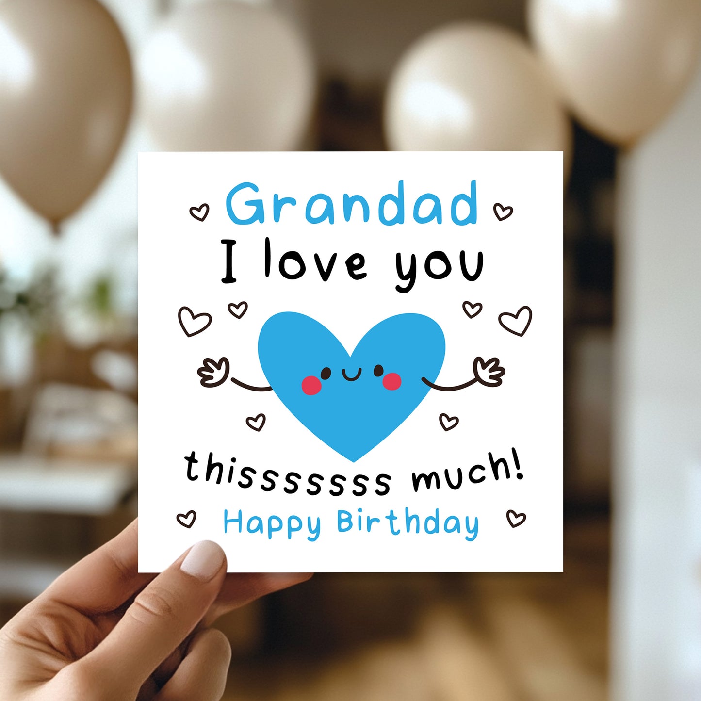 Birthday Card For Grandad With Envelope Happy Birthday Cards