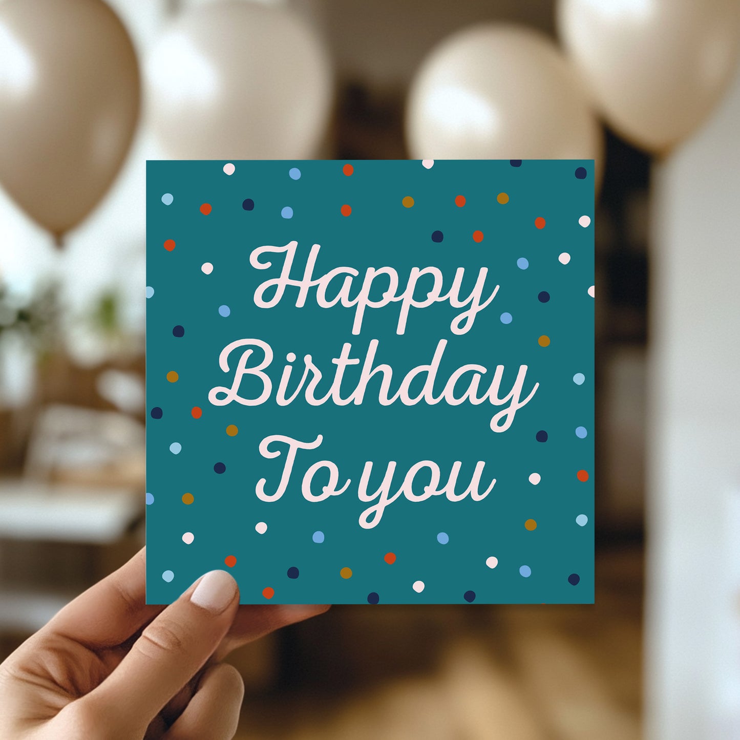 Happy Birthday To You Cards For Women With Envelope Polka Dot
