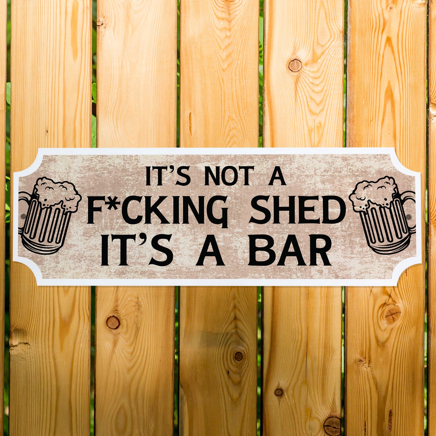 Novelty Home Bar Sign Funny Garden Bar Plaque Man Cave Garage