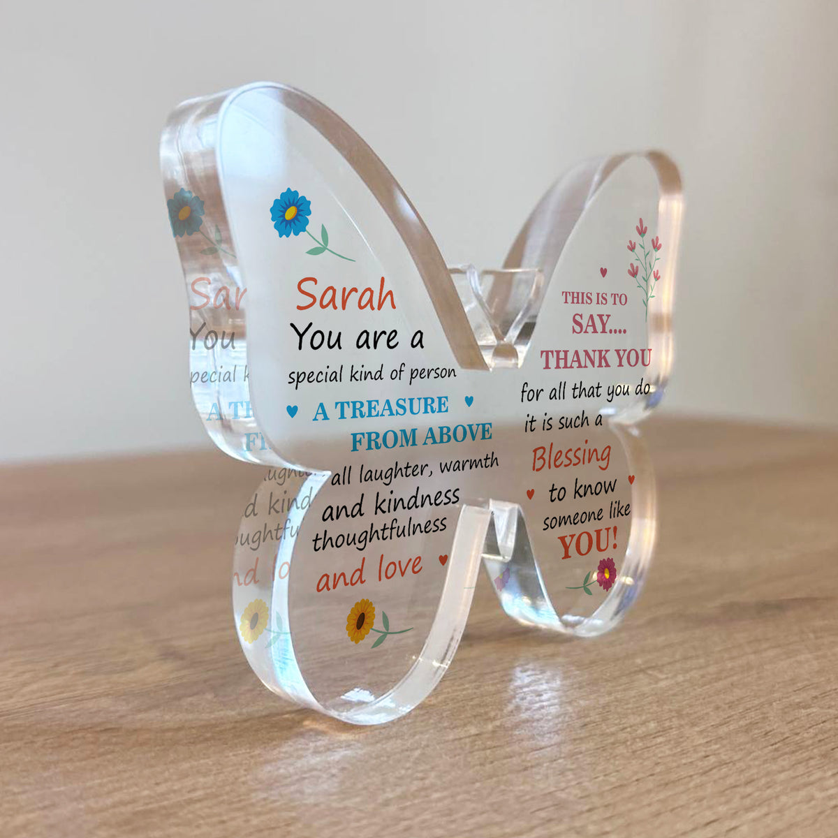 Personalised Thank You Gift For Friends Volunteer Colleagues