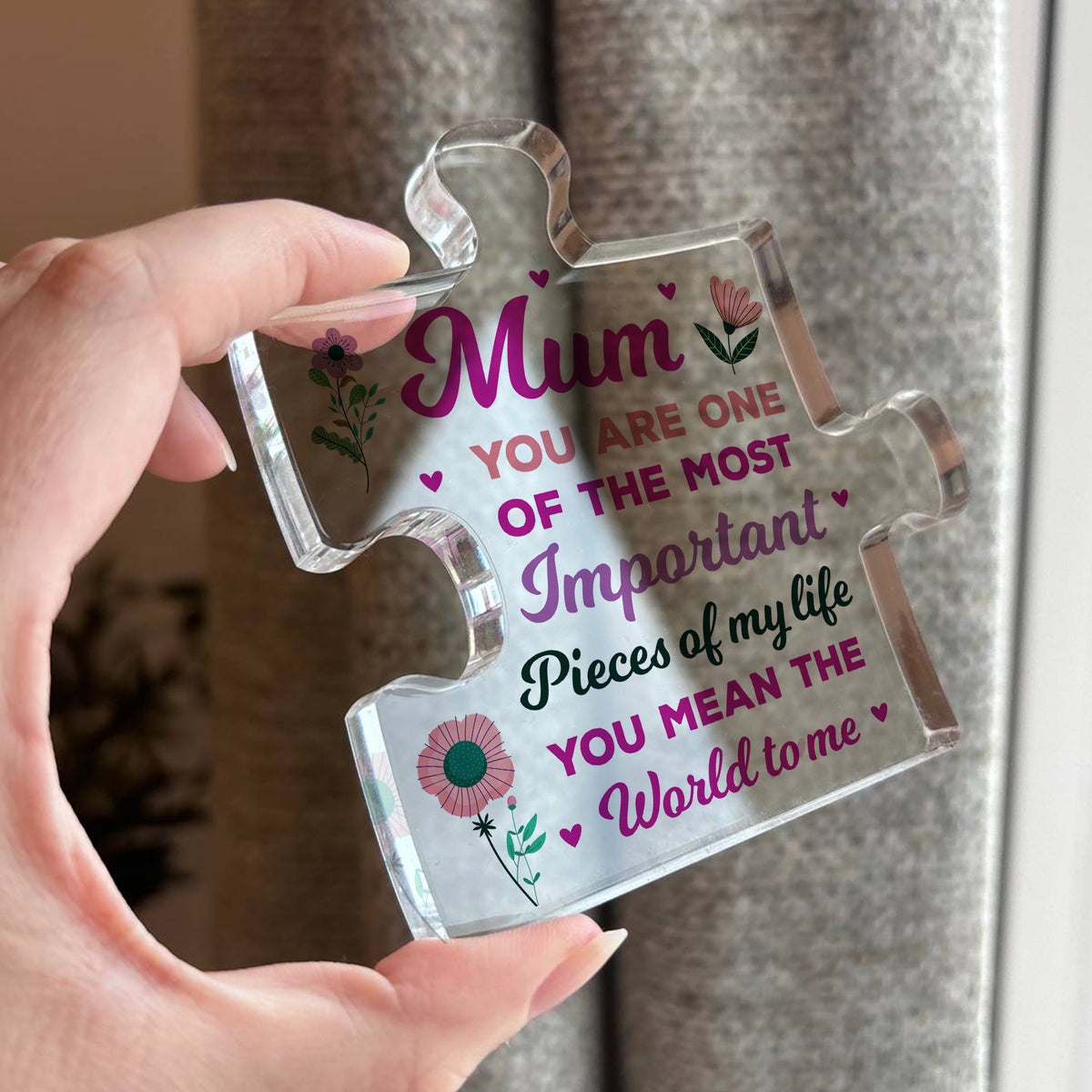 Mum Gifts Important Pieces Of My Life Thank You Gift For Mum
