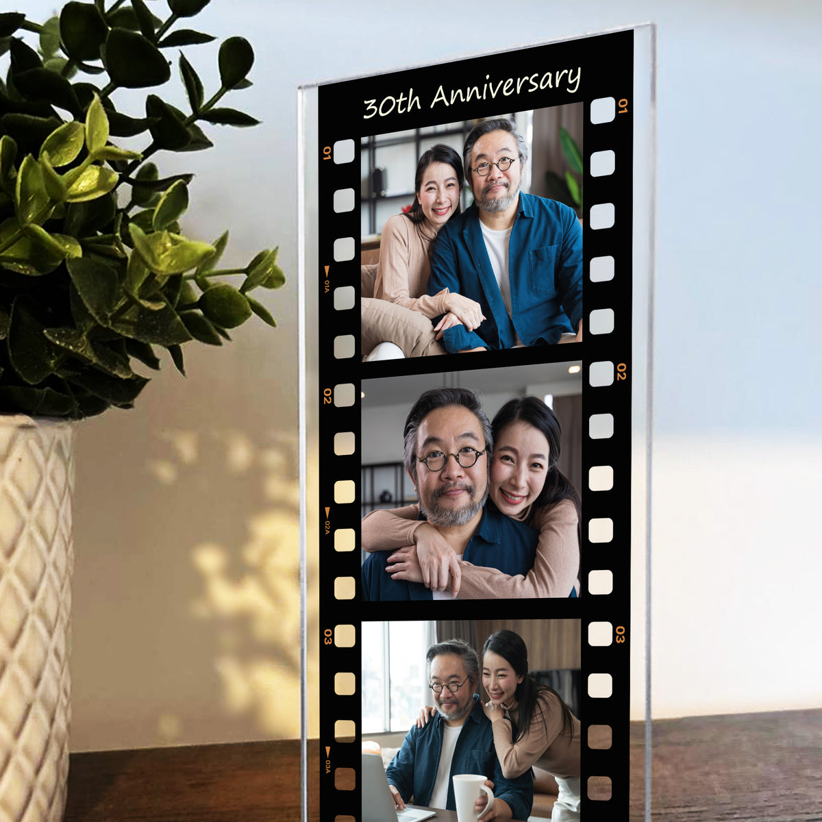 Gift For 30th Anniversary Personalised Photo Collage Plaque