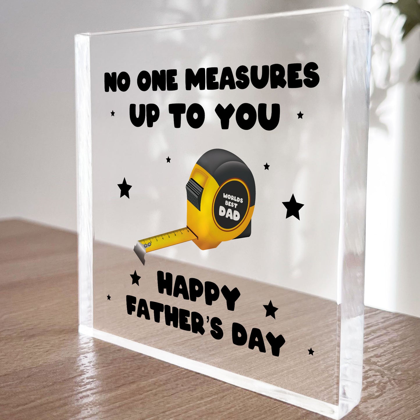 Fathers Day Gift For Dad No One Measures Up To You Novelty Gift