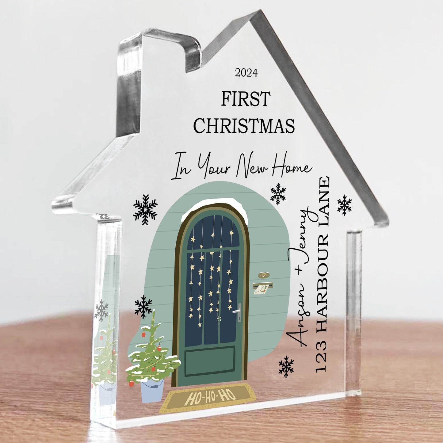 Personalised First Christmas In Your New Home Acrylic Christmas