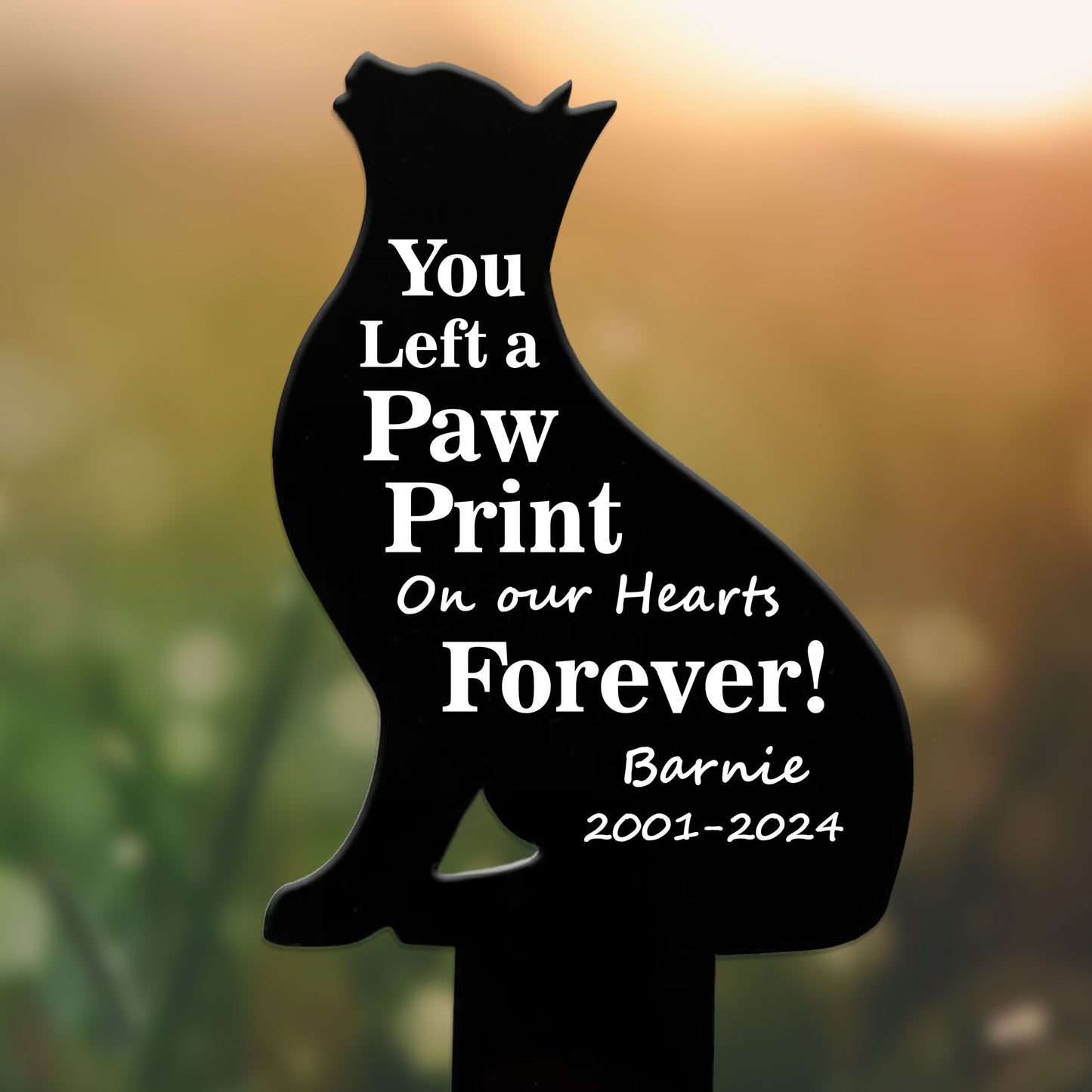 Cat Memorial Stake Garden Burial Pet Memorial Bereavement Gifts