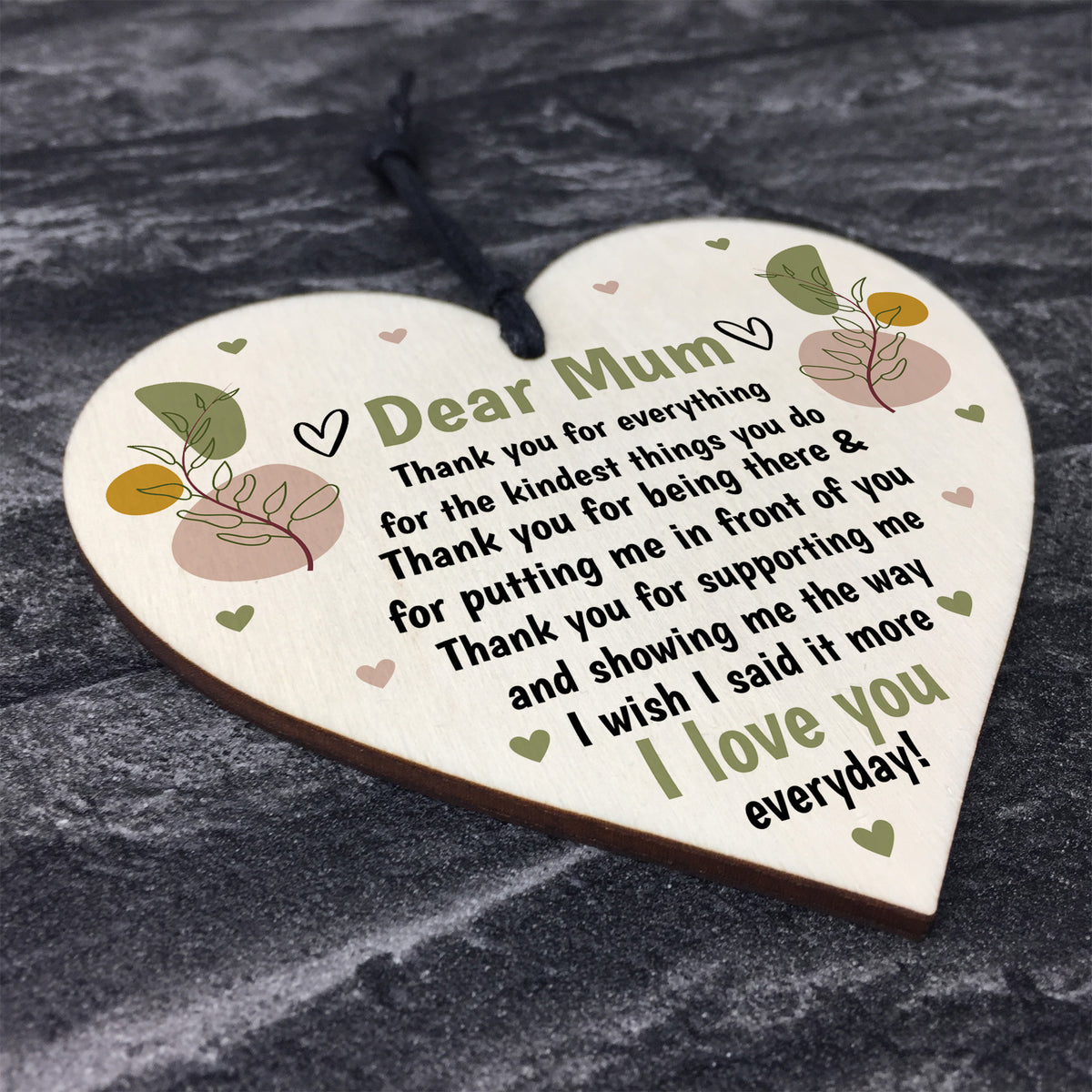Cute Thank You Mum Love You Gift Birthday Christmas