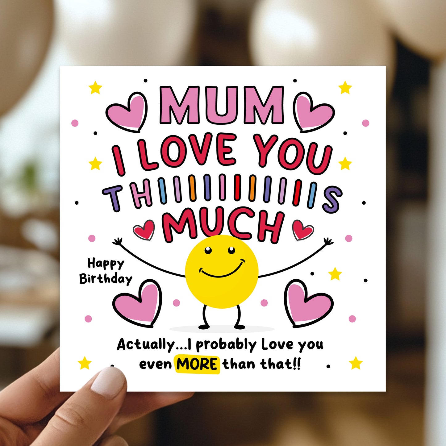 Mum Birthday Card For Her Mum Cards From Children Daughter Son