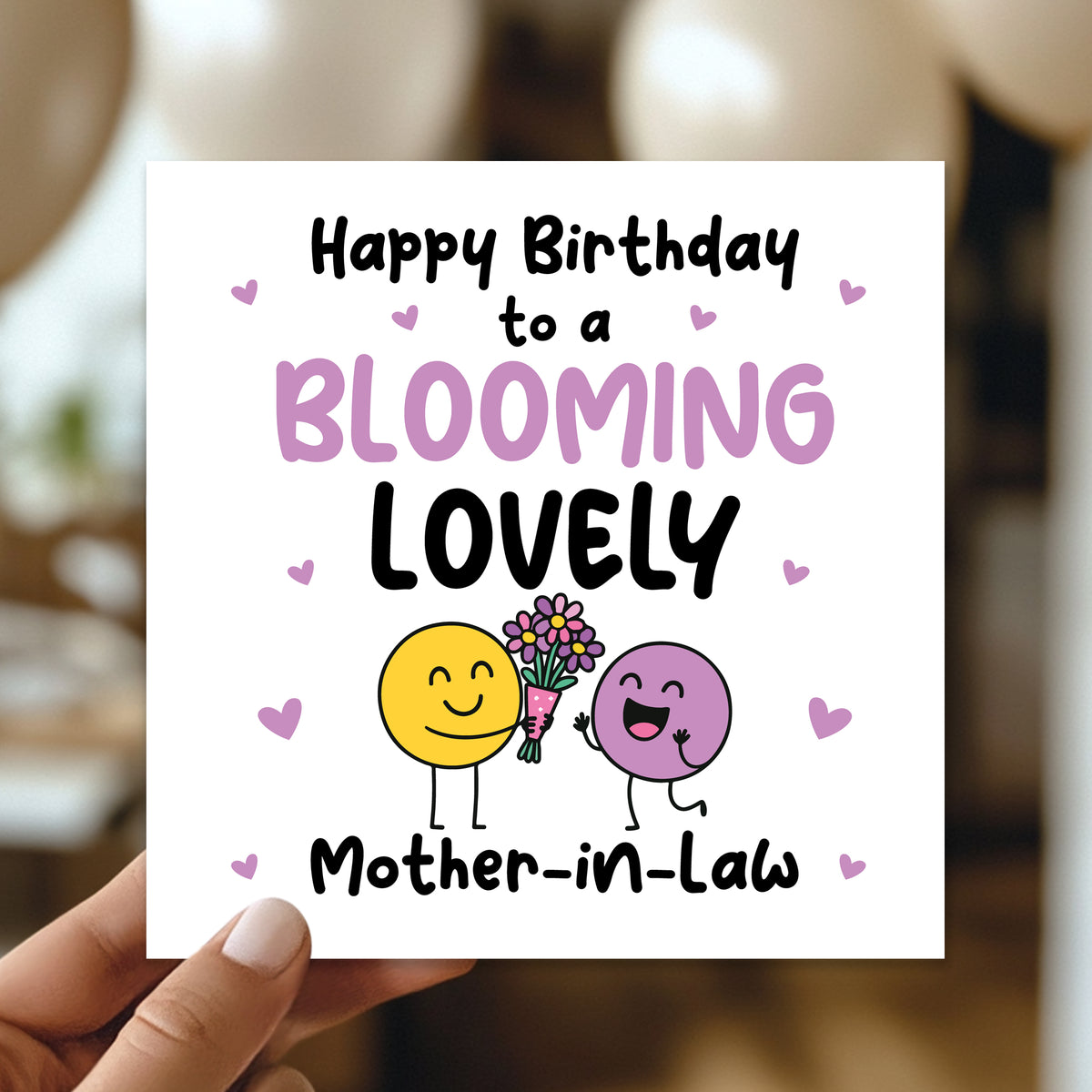 Happy Birthday Card For Mother In Law Blooming Lovely Mother