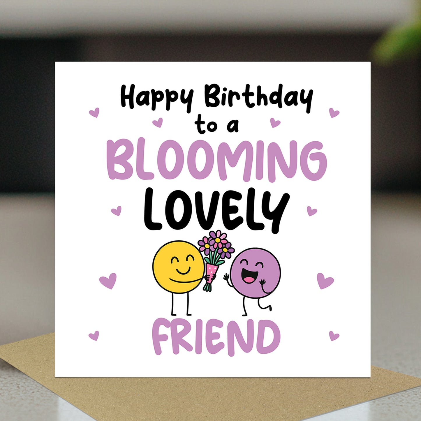 Birthday Gift For Friend BLOOMING LOVELY FRIEND Card Plant Pot