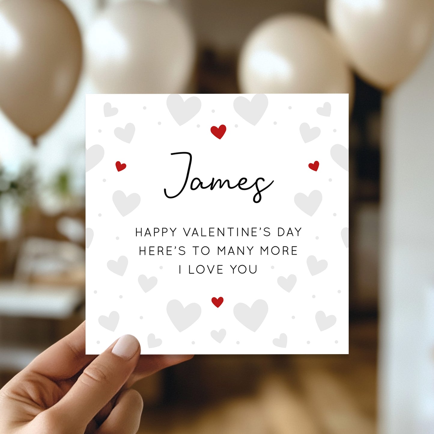 Happy Valentines Day Card Personalised Valentines Card For Him