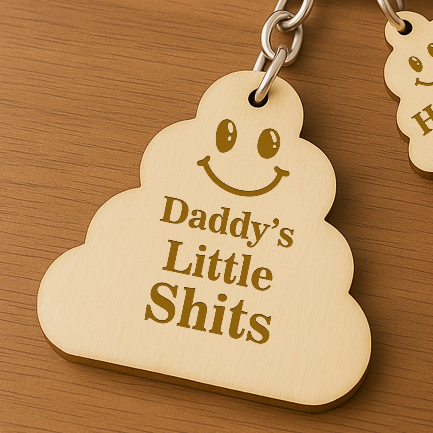 Personalised Fathers Day Gifts For Him Funny Engraved Keyring