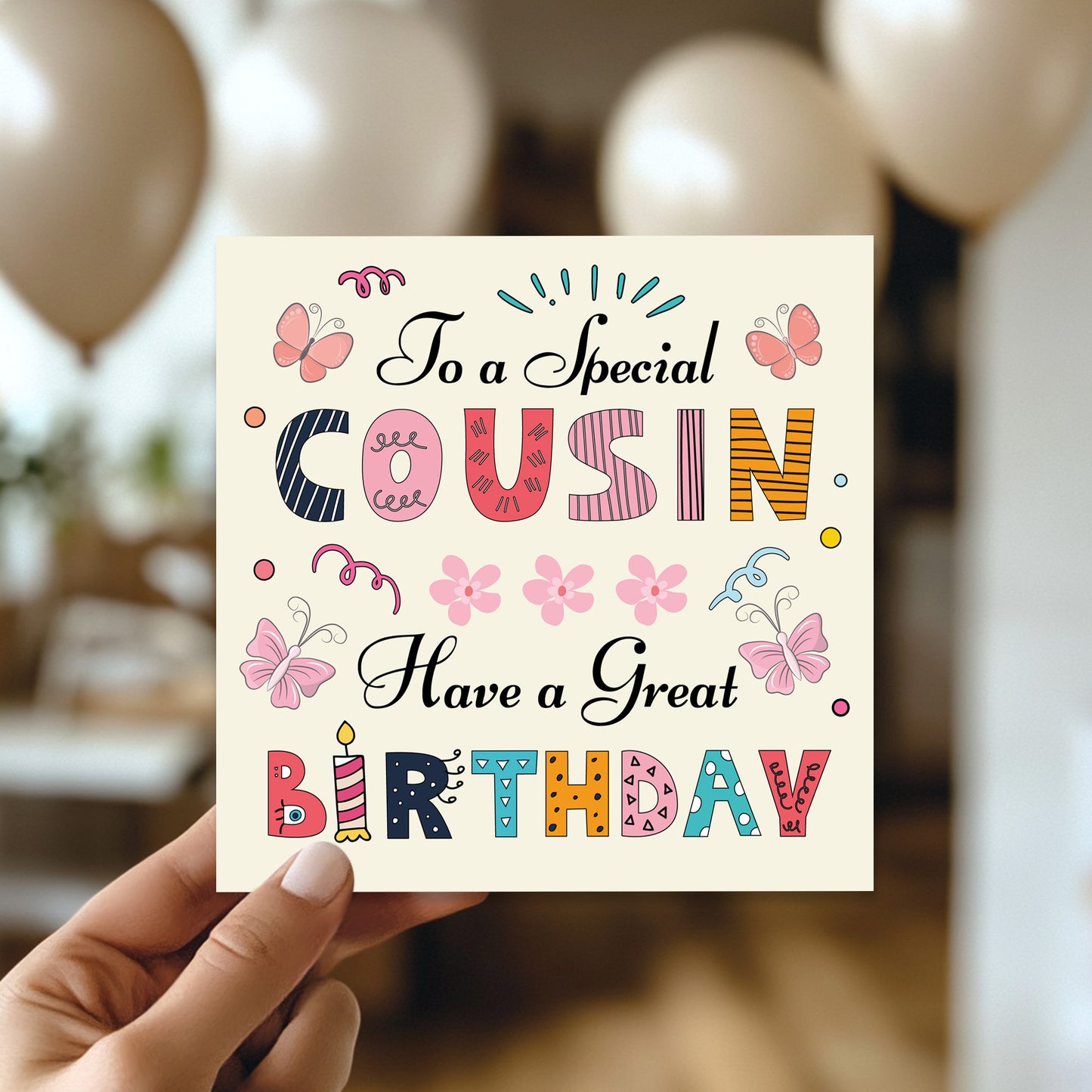 Cousin Birthday Cards Happy Birthday Card For Cousin Girl