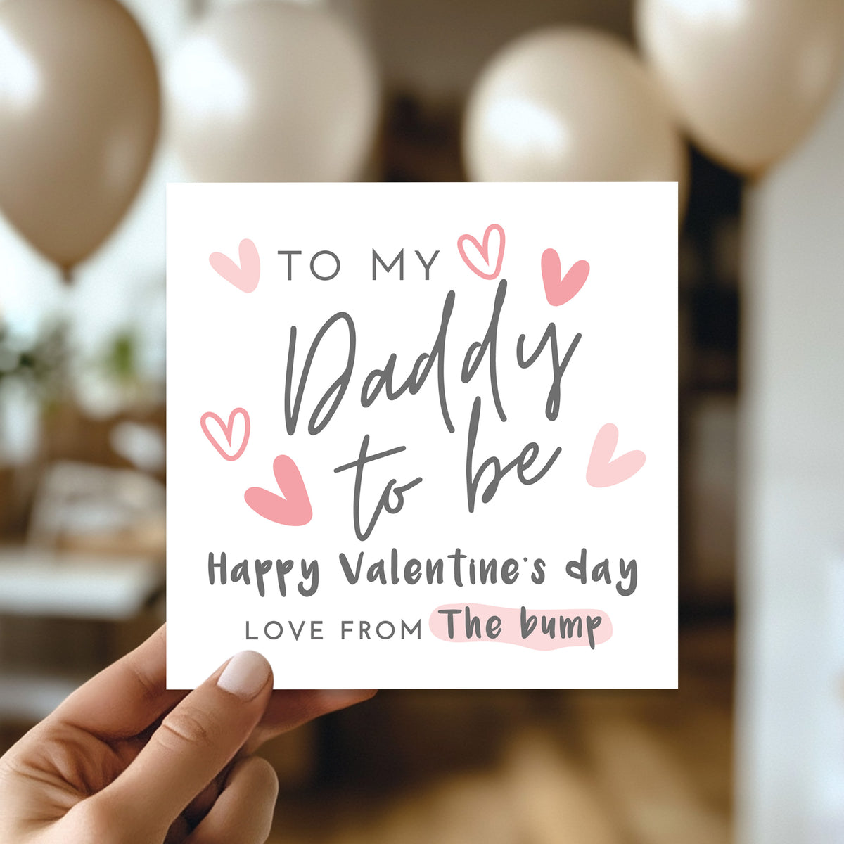 Daddy To Be Valentines Card Valentines Card From Bump