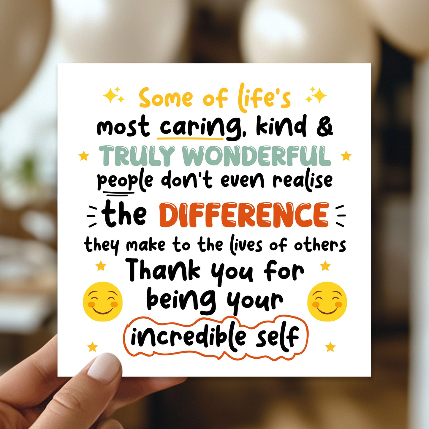 Thank You Card For Someone Special Teacher Thank You Card