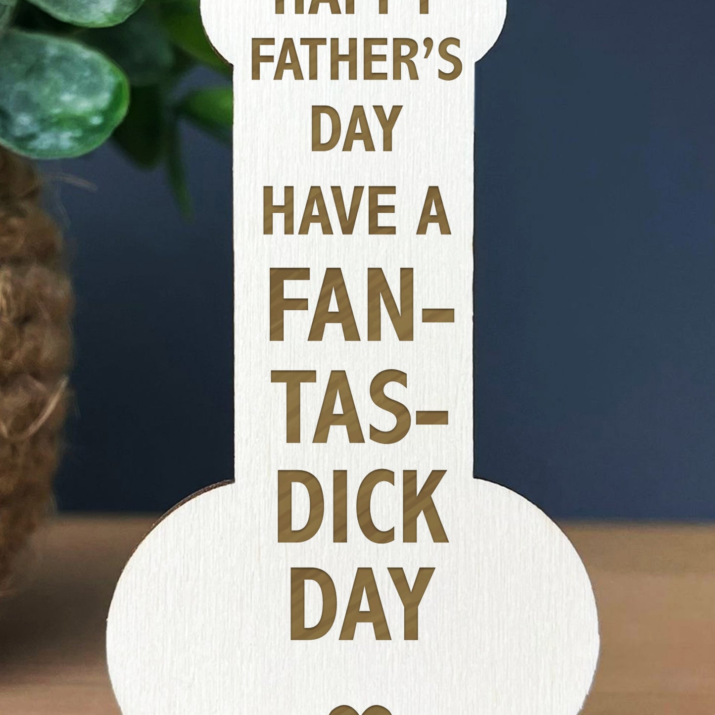 Fathers Day Funny Engraved Plaque Gift For Dad Rude Dad Gift