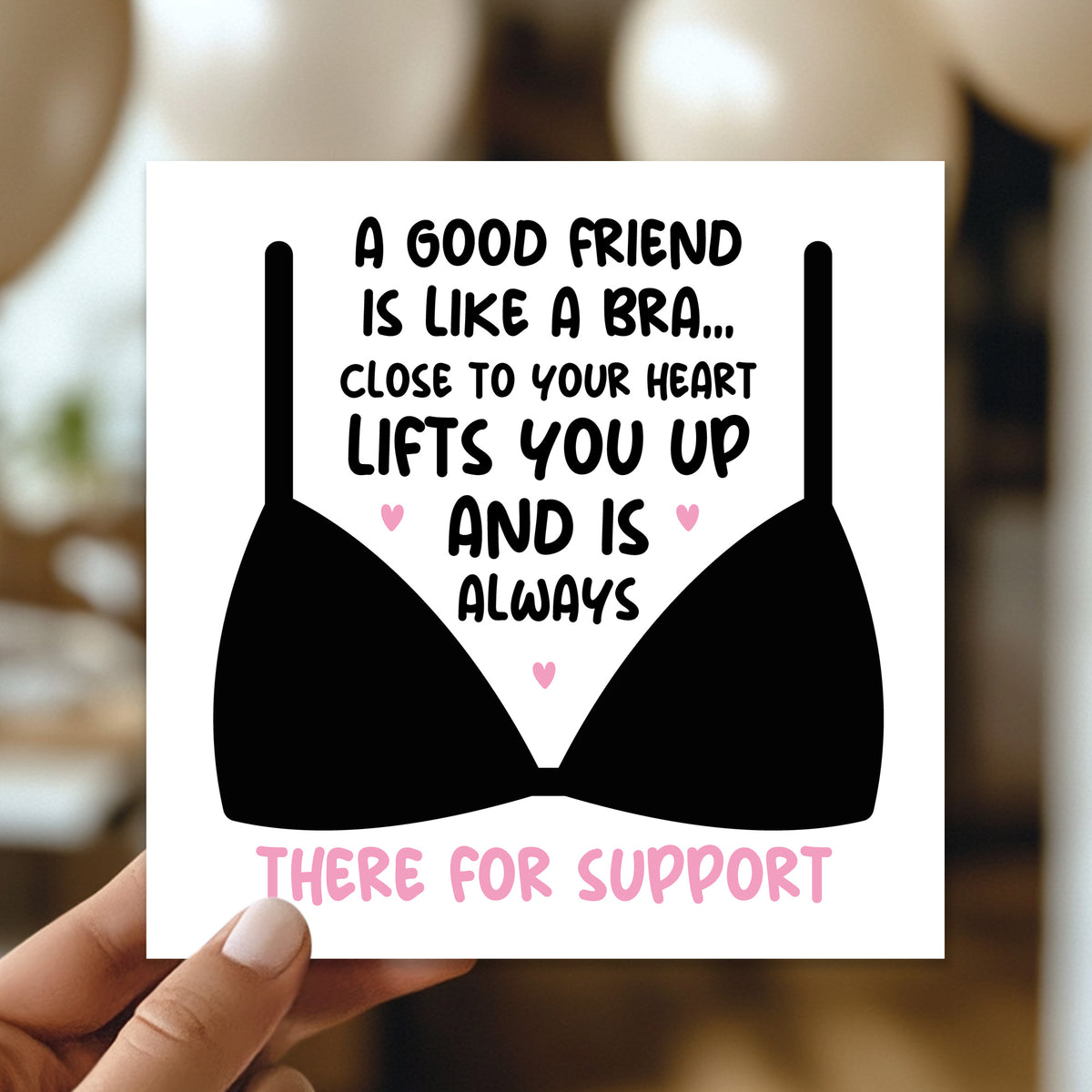Funny Card For Best Friend Christmas Birthday Kraft Envelope