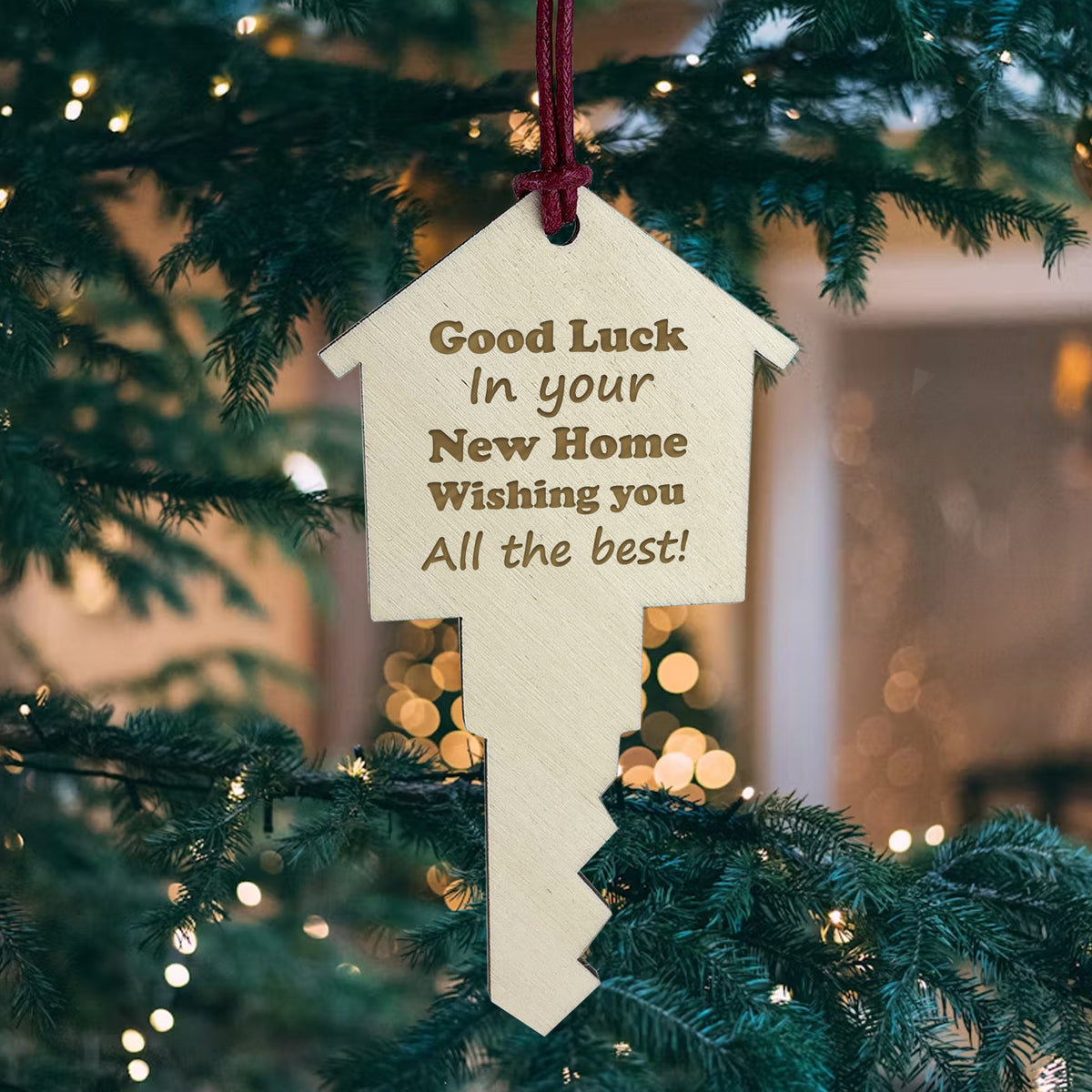 New Home Good Luck Gifts Christmas Tree Decorations Couple