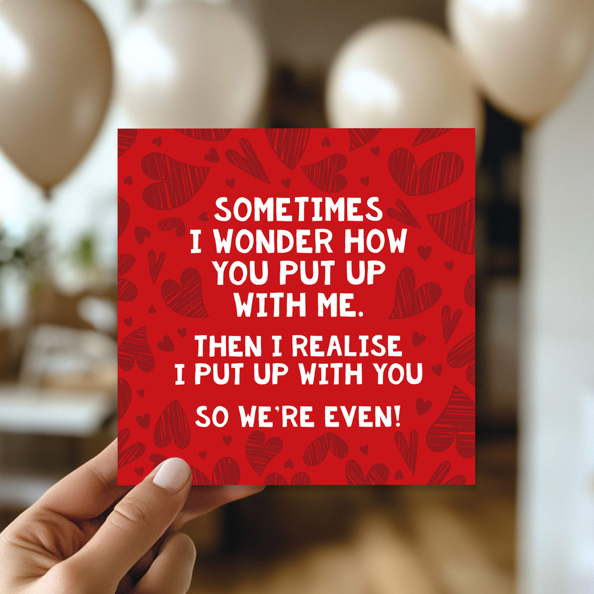 Funny Anniversary Card Wedding Anniversary Card Put Up With