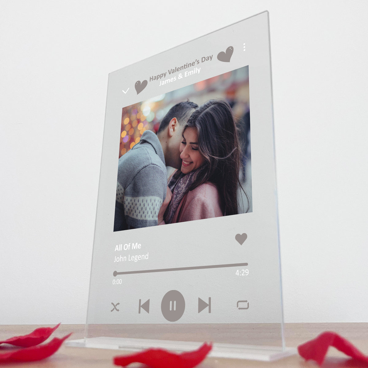 Personalised Anniversary Song Plaque Gift For Him or Her