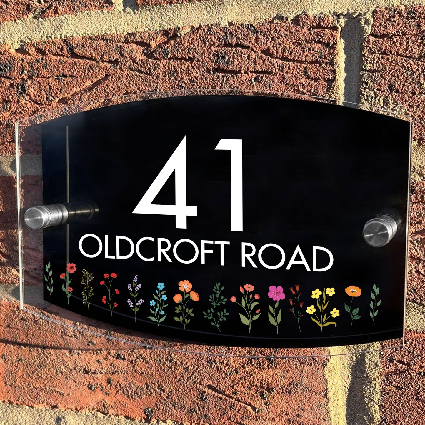 House Signs Acrylic Door Number Sign House Name Road Plate