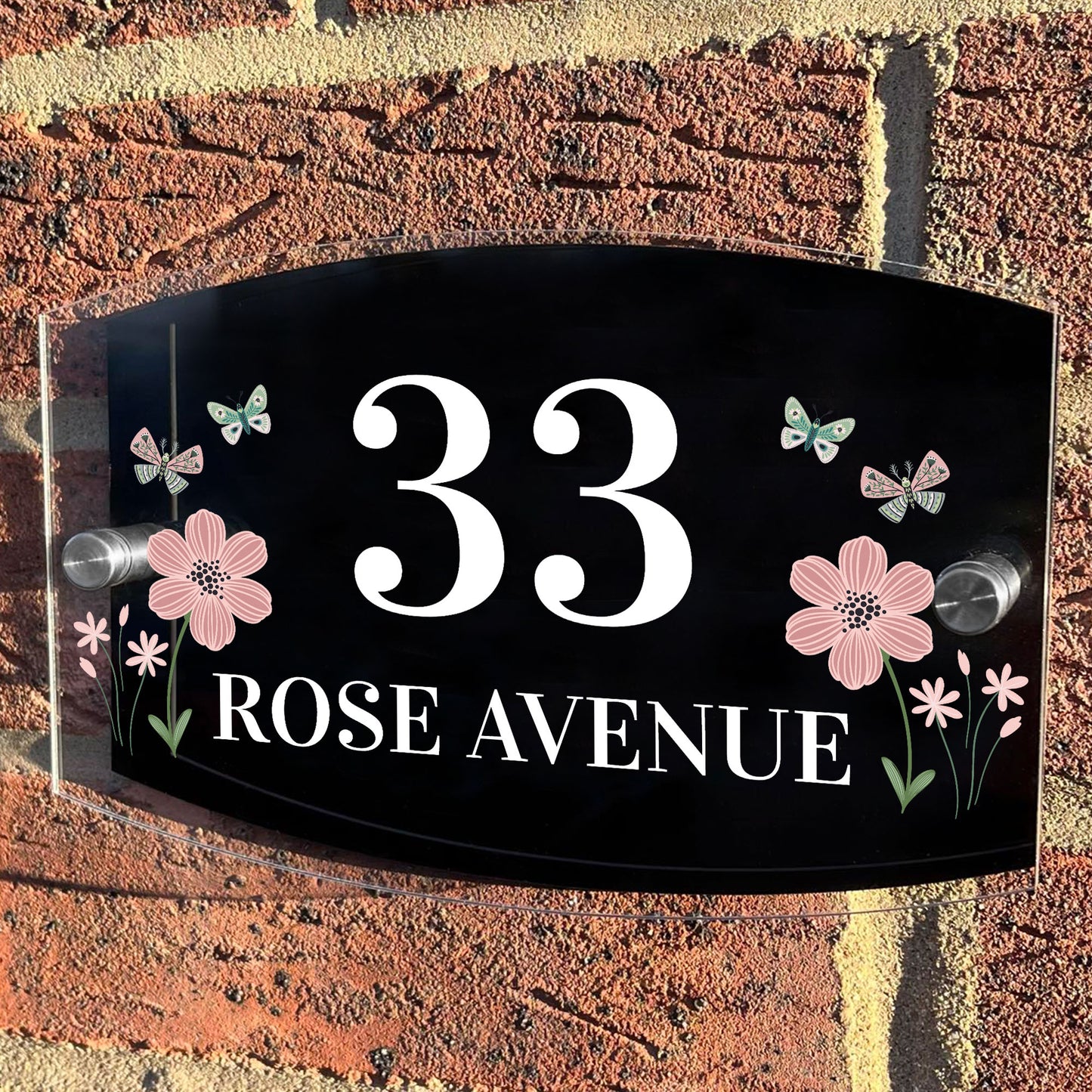 Personalised House Sign Home Address Plaque House Number Sign