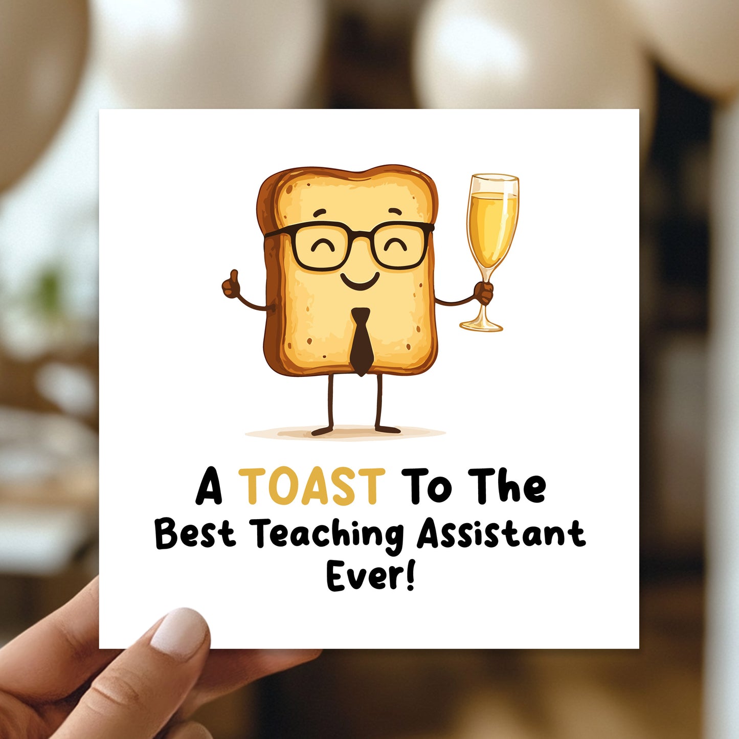 Novelty Leaving School Nursery Card For Teaching Assistant