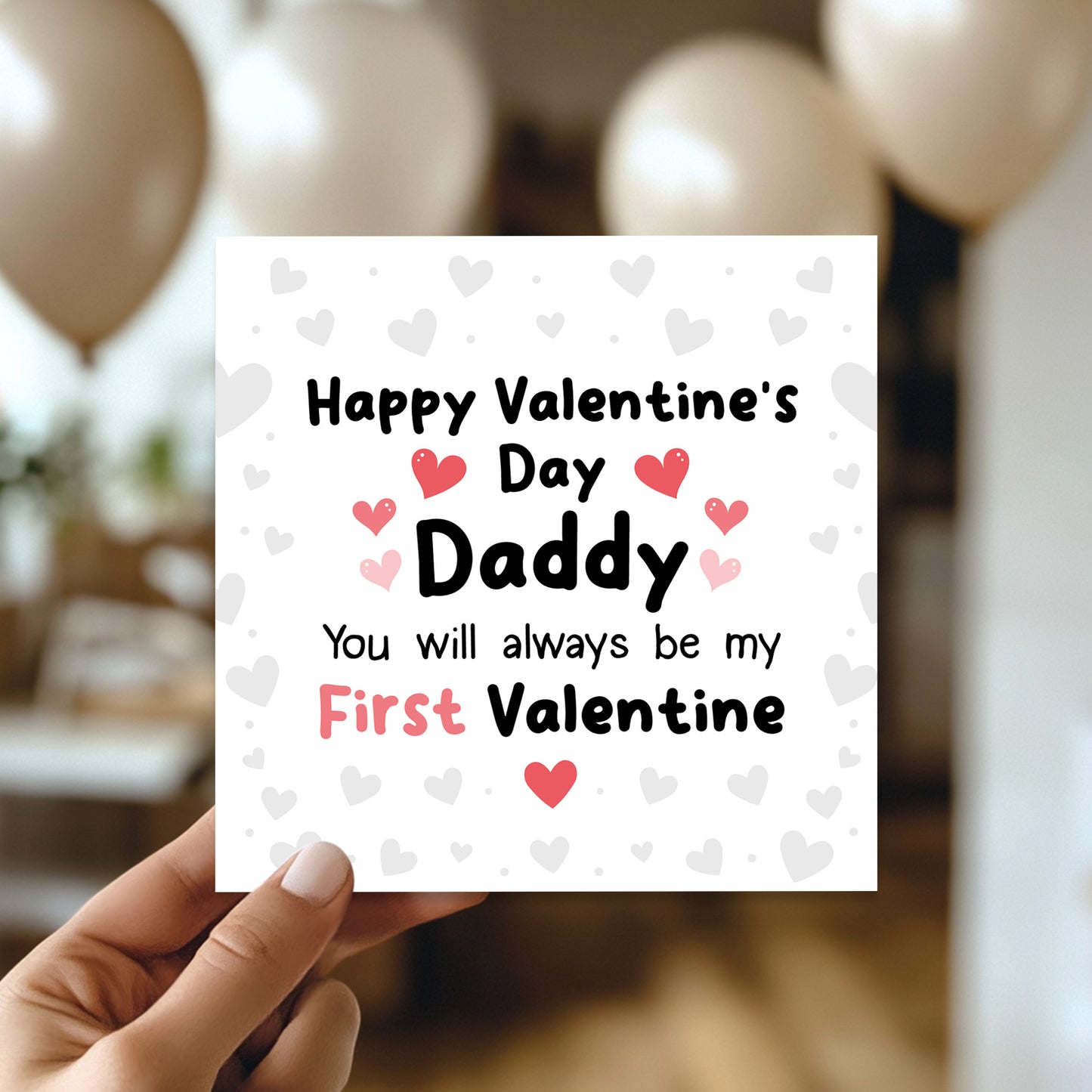 Daddy Valentines Card Daddys 1st Valentine Card
