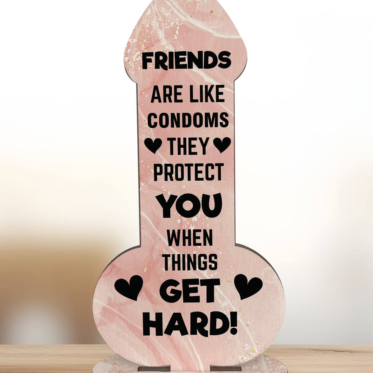 Funny Rude Friendship Plaque Novelty Christmas Birthday Gift