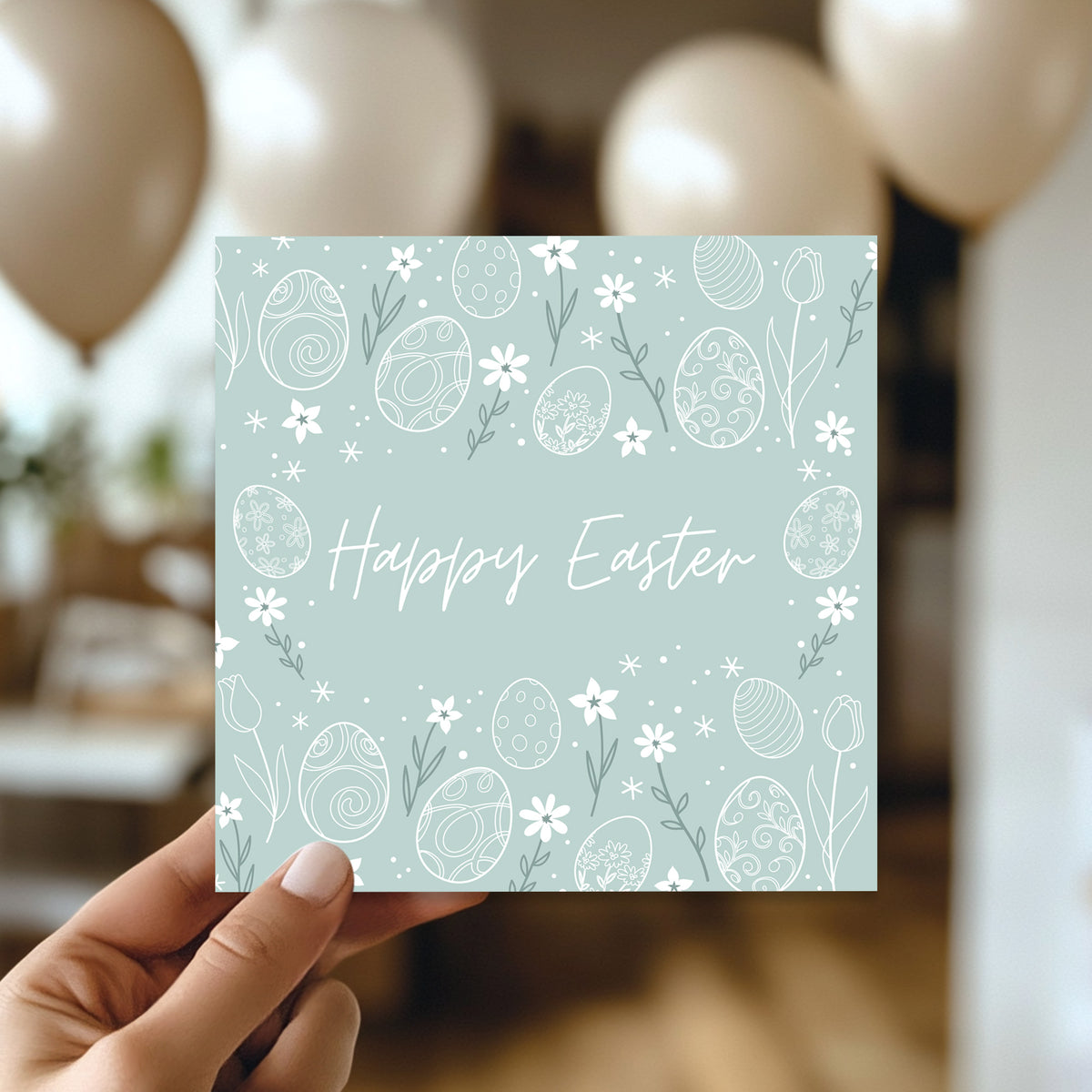 Easter Card, Bunny Easter Card, Card For Easter, Easter Wishes
