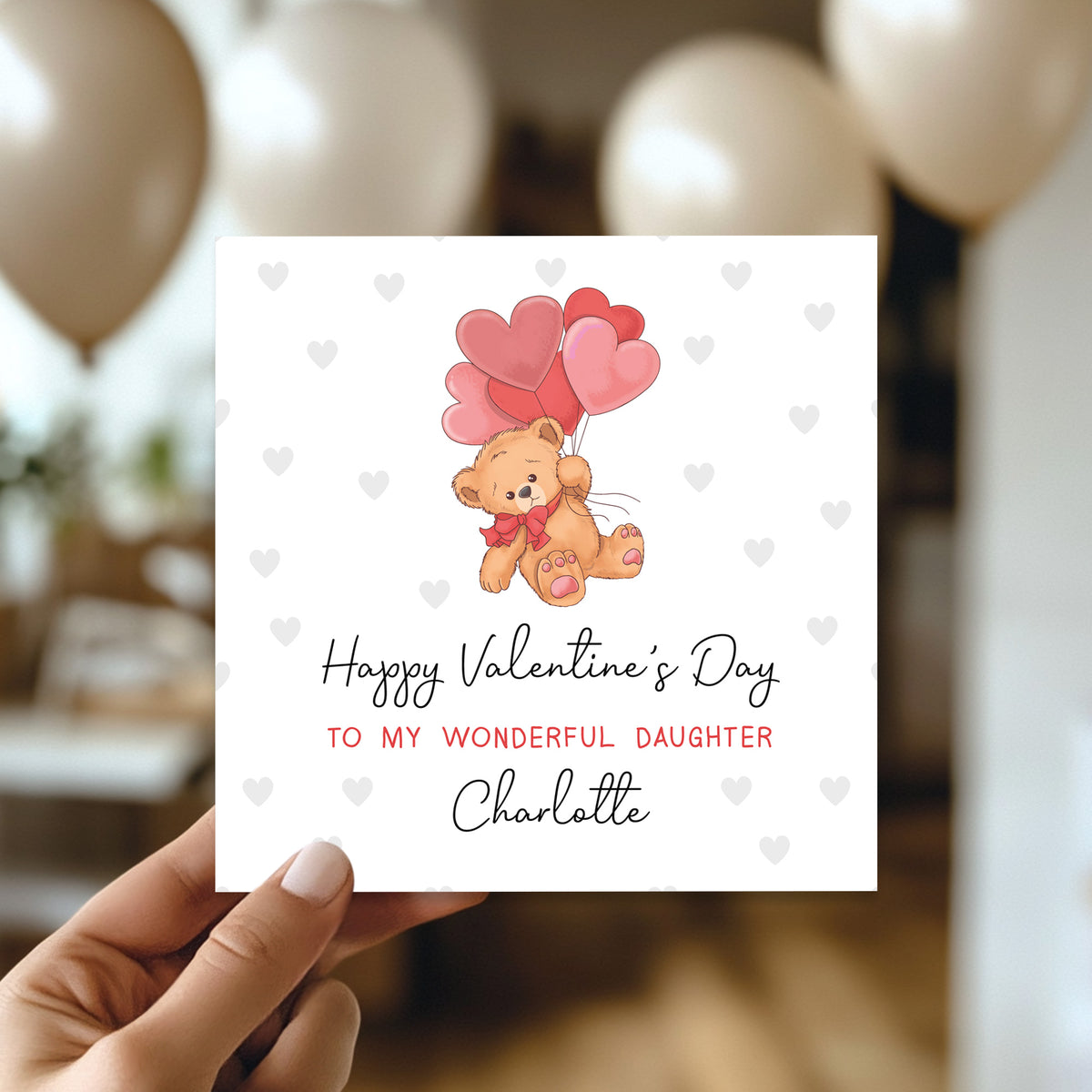 Personalised Daughter Valentines Card Card For Daughter