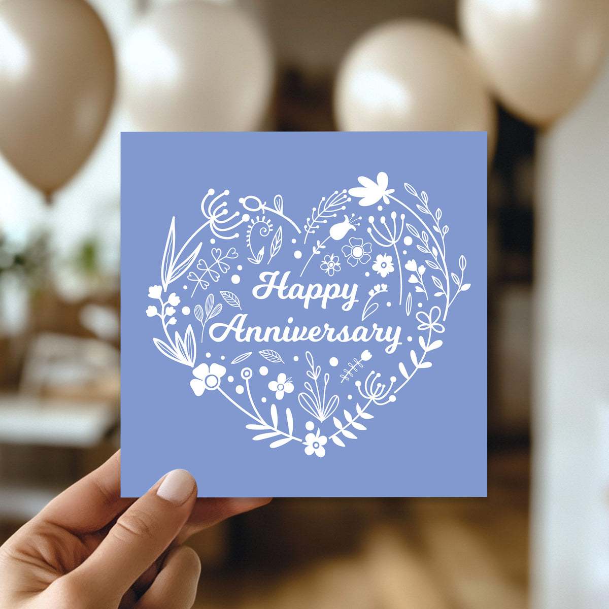 Happy Anniversary Card With Kraft Envelope Contemporary