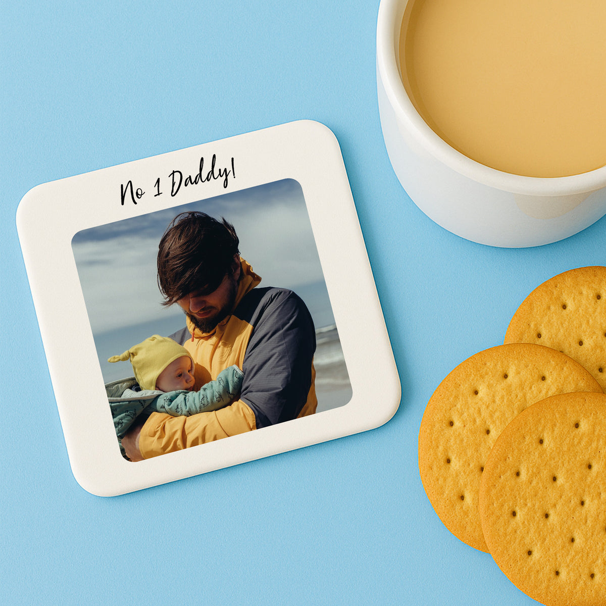 Personalised Daddy Gift For Fathers Day Birthday NO 1 Daddy Coas